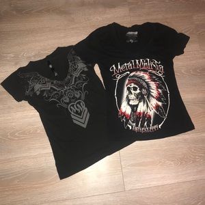 Metal Mulisha 💀 two shirt bundle! S/M